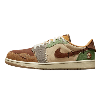 AIR JORDAN 1 LOW VOODOO FLAX AND OIL GREEN